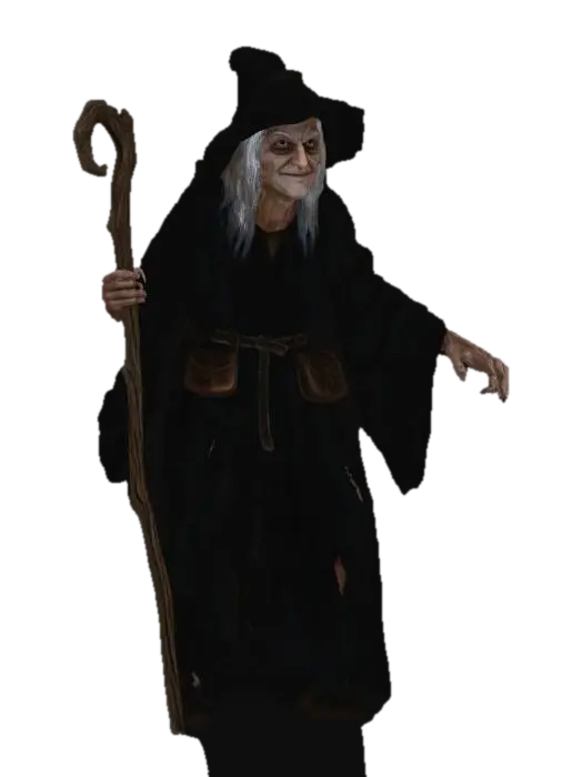 Witch - Robe 3D model, vytvořený pomocí AI