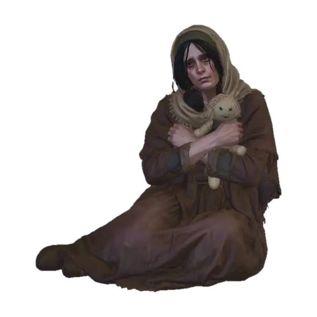 Mad Mary 3D model, vytvořený pomocí AI