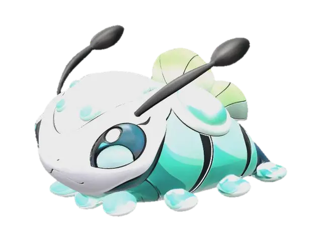 bubble larva 3D model, vytvořený pomocí AI