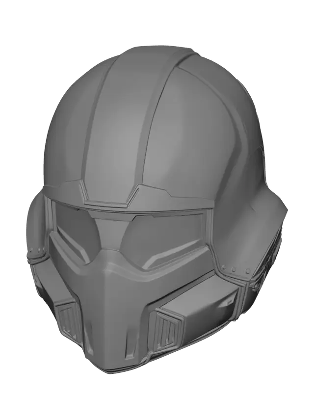 3D model for Stylized Helldivers Helmet