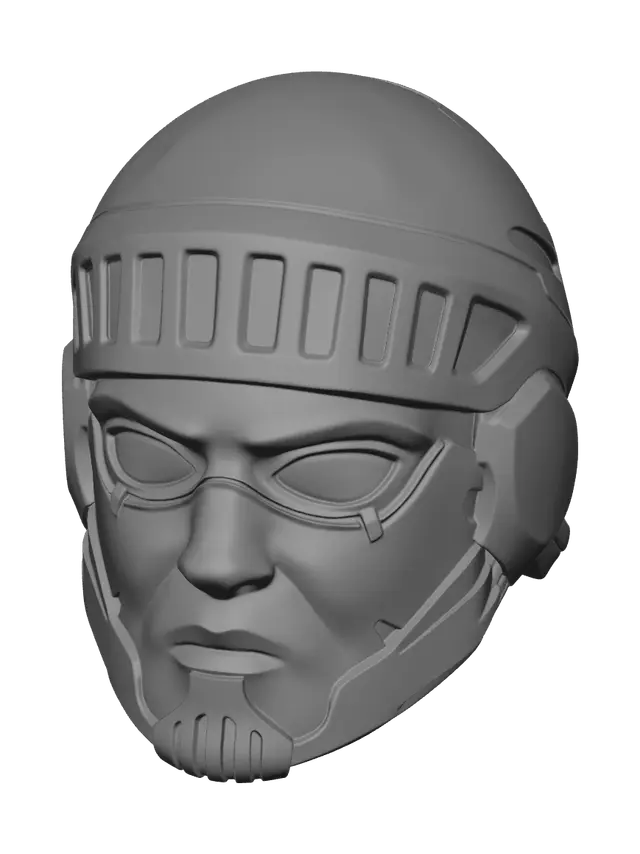 3D model for Modern Helldivers Helmet