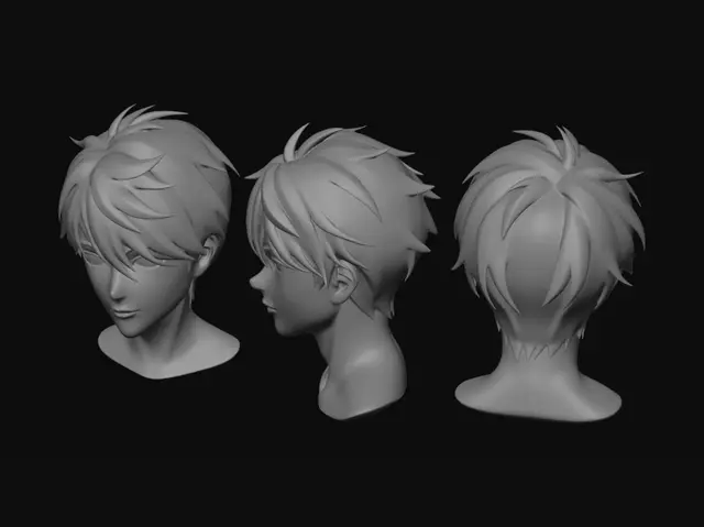 3D model for Three-View Portraits