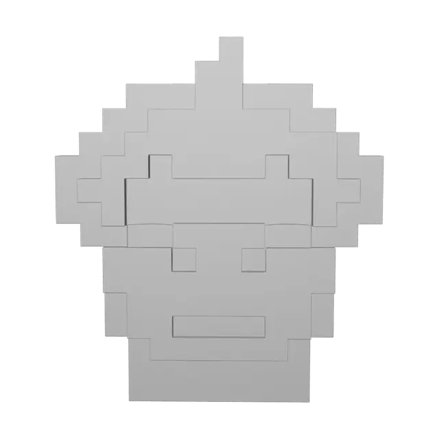 3D model for Pixel Punk Face