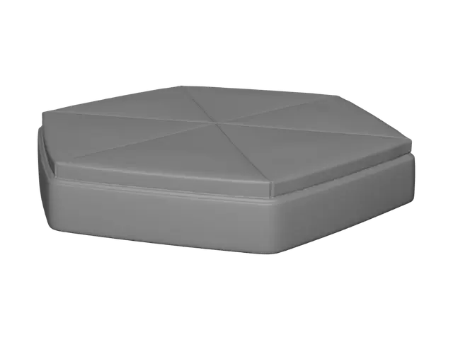 3D model for Hexagonal Puzzle Tile