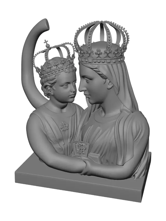 3D model for Madonna and Child Crowned