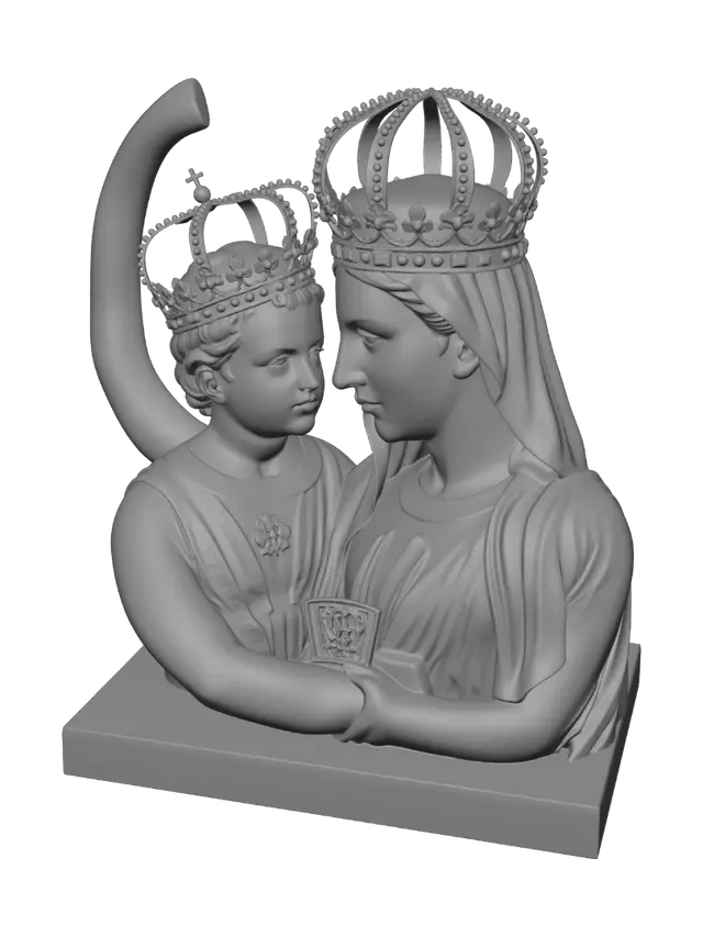 3D model for Madonna and Child Crowned