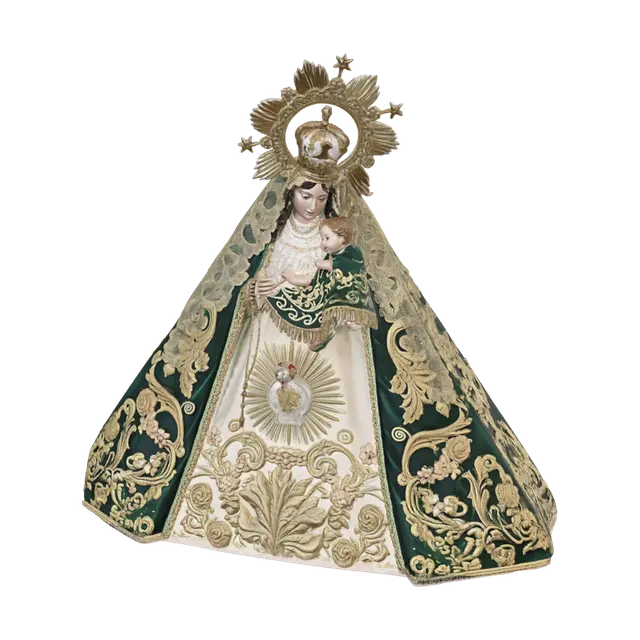 3D model for Crowned Virgin Mary and Child