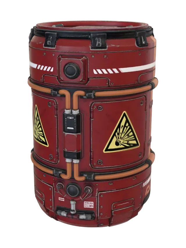 3D model for Crimson Hazard Containment Drum