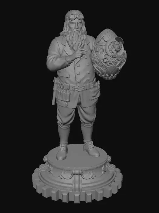 3D model for Steampunk Da Vinci and the Mechanical Egg