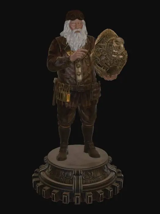 3D model for Steampunk Da Vinci and the Mechanical Egg