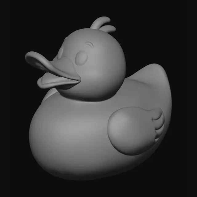 3D model for a rubber duck for roblox