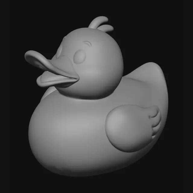 3D model for a rubber duck for roblox