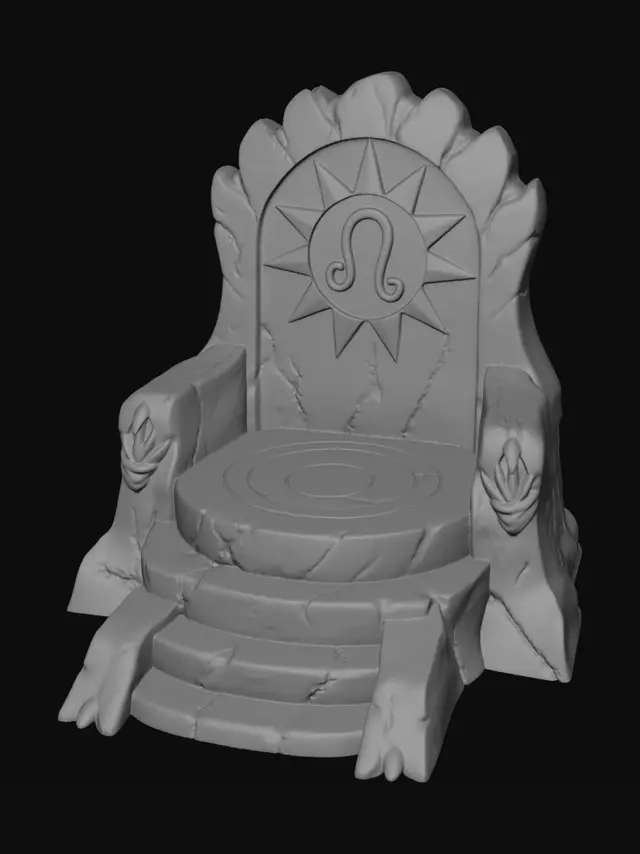 3D model for Leo Throne
