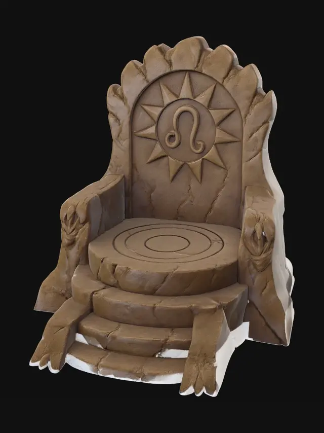 3D model for Leo Throne