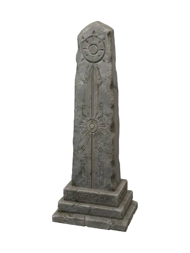 Celestial Obelisk - Totem 3D model, vytvořený pomocí AI