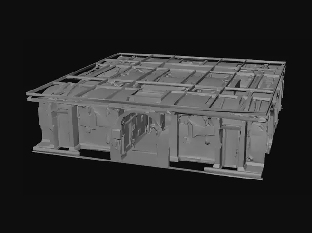 3D model for can you create a abandoned horror subway with long interwined mazes.inside are bones and rotting benches with mossy coble stone hallways and secret rooms and liabrarys