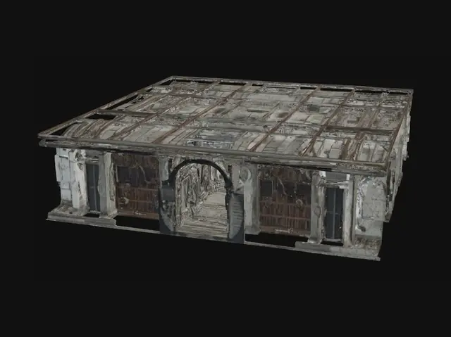 3D model for can you create a abandoned horror subway with long interwined mazes.inside are bones and rotting benches with mossy coble stone hallways and secret rooms and liabrarys
