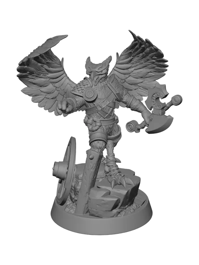 3D model for Weathered Aarakocra