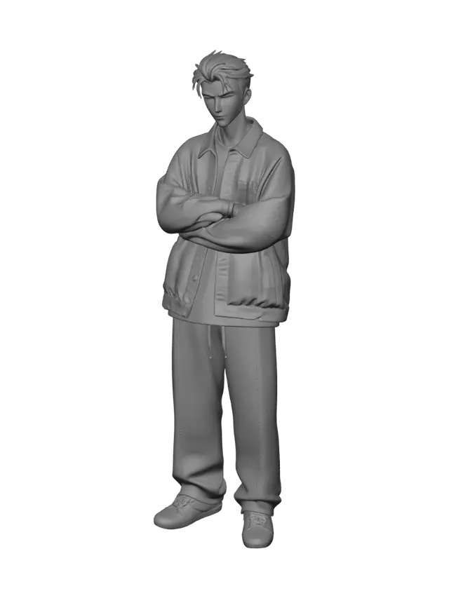 3D model for Crossed in Denim