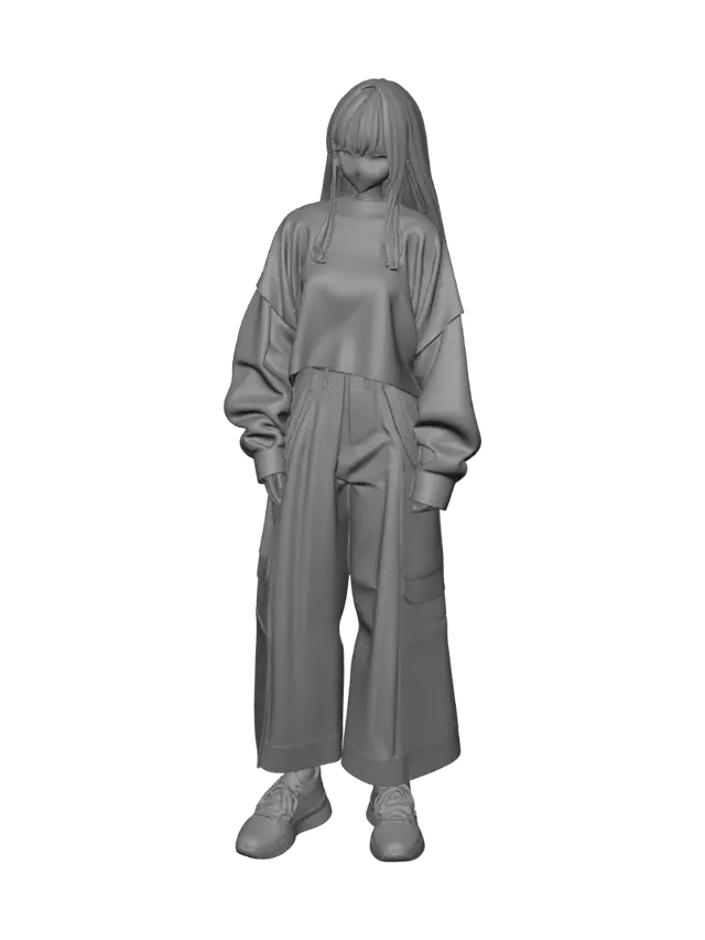 3D model for Urban Minimalist Street Style