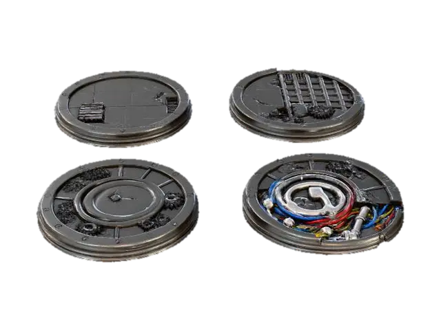 Tech Access Hatches - Hardware 的 AI 生成 3D 模型