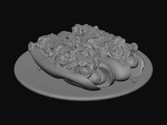 3D model for Loaded Chili Dogs with Onions