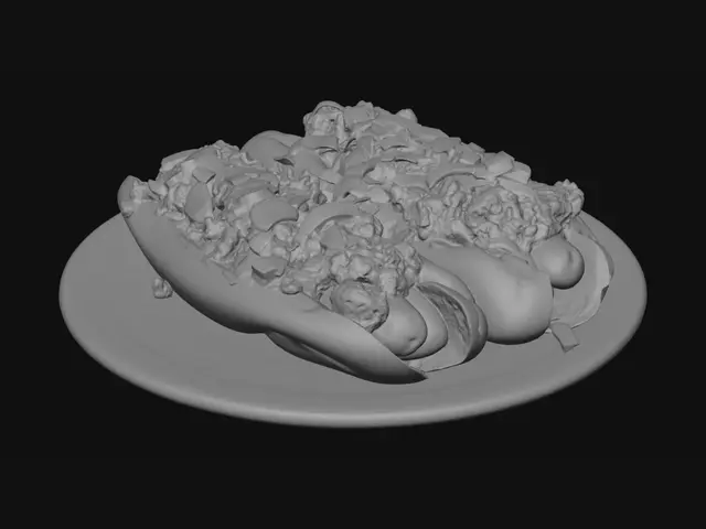 3D model for Loaded Chili Dogs with Onions