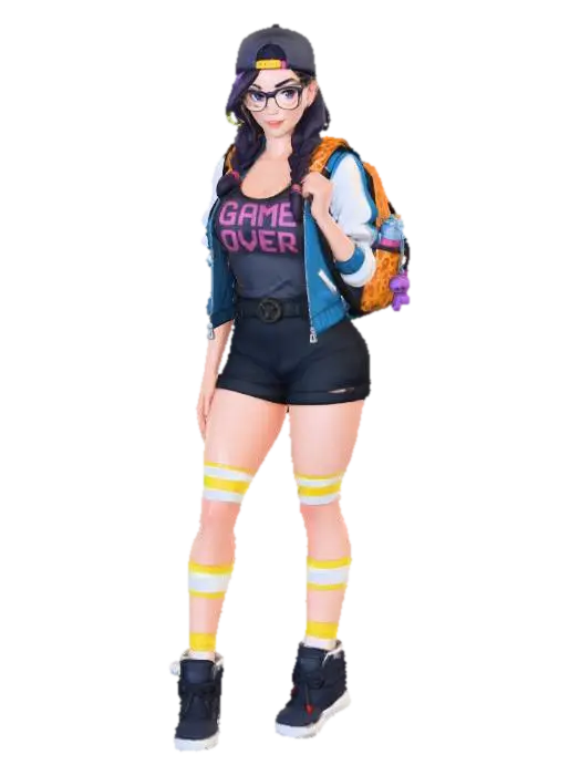 Gamer Style - Virtual 3D model, vytvořený pomocí AI