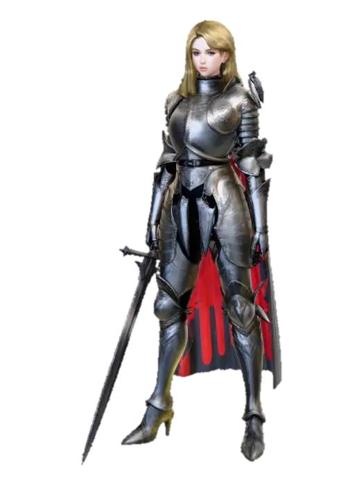 The Knight Commander - Guild 3D model, vytvořený pomocí AI