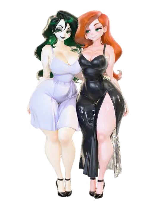 Moonlit Duet - Moonlight 3D model, vytvořený pomocí AI