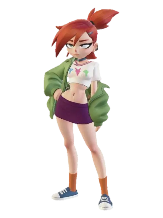 Confident Character frankie - Vivid 3D model, vytvořený pomocí AI