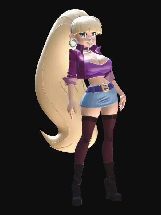3D model for Glamorous Street Style