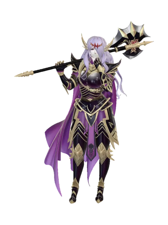 Violet Valorcrest - Valor 3D model, vytvořený pomocí AI