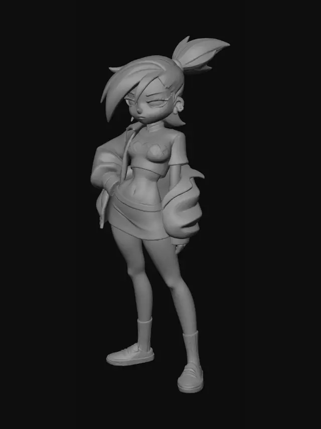 3D model for Confident Character frankie
