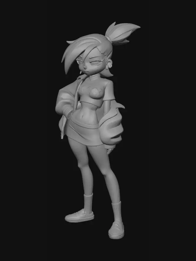 3D model for Confident Character frankie