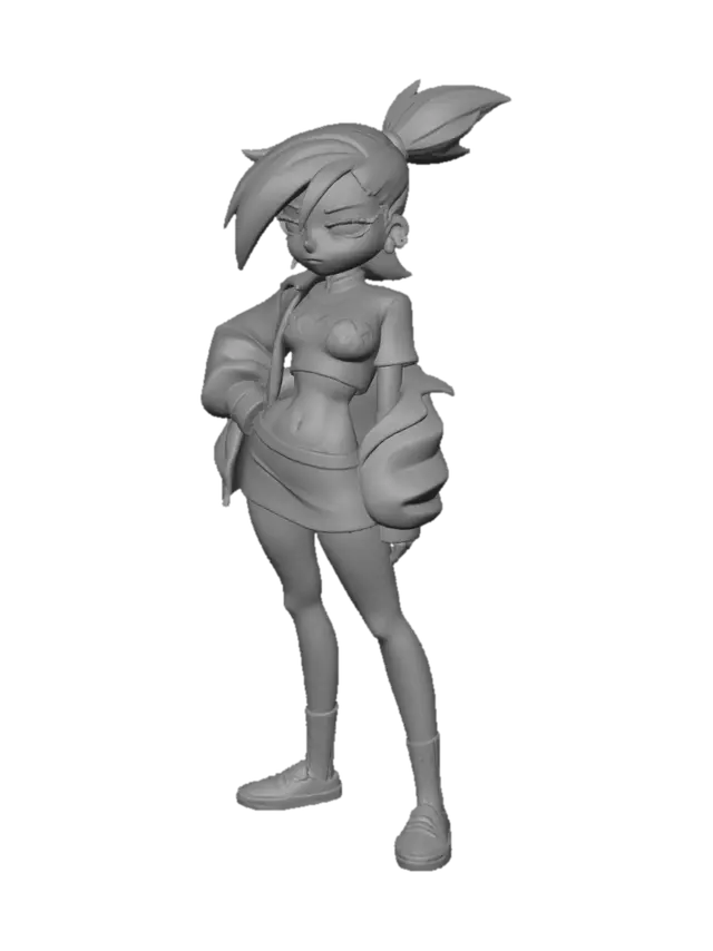 3D model for Confident Character frankie