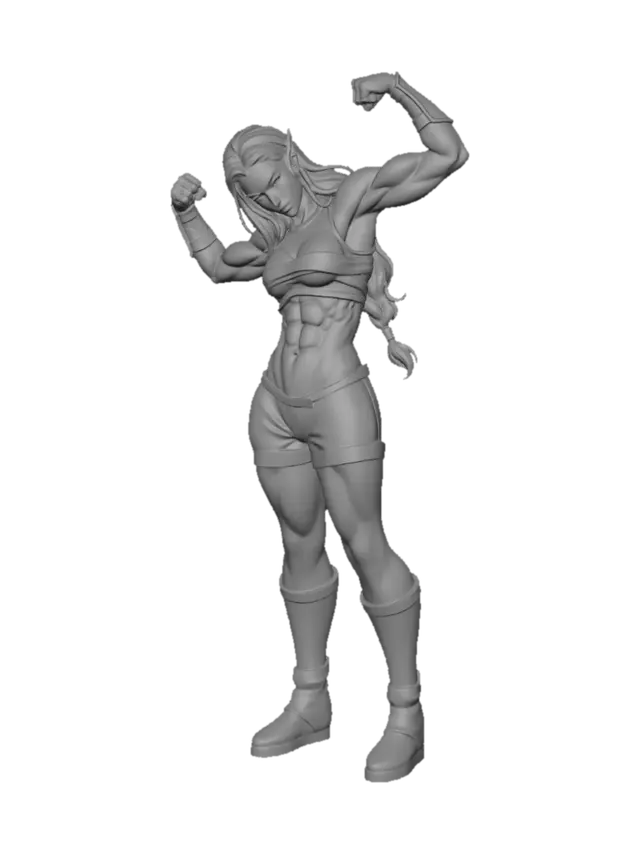 3D model for Elven War Maiden