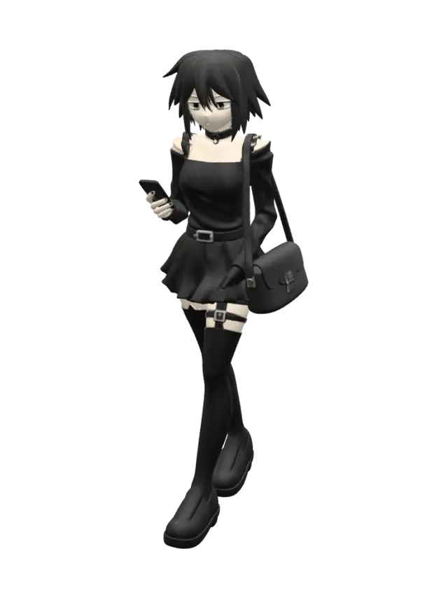 3D model for Midnight Goth Walk