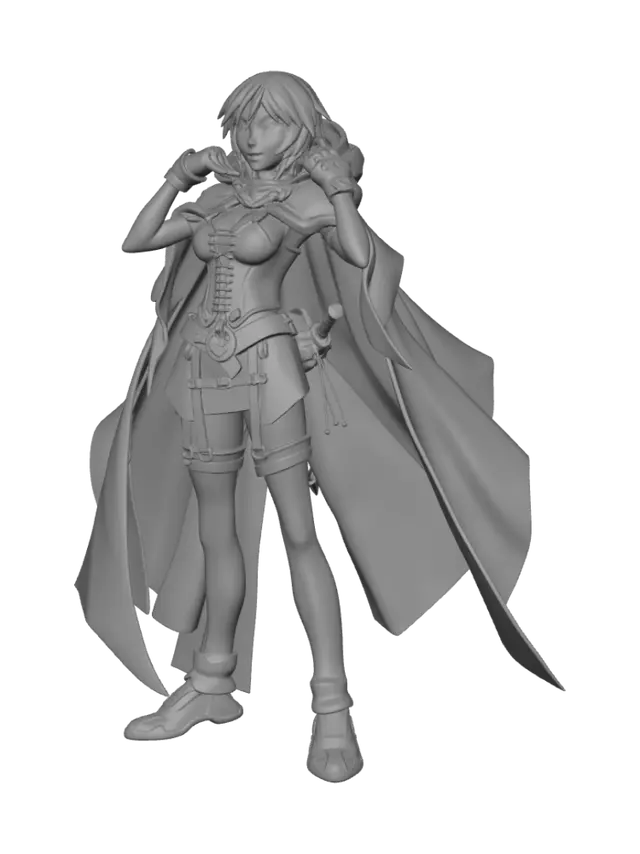 3D model for Purple Cloaked Adventurer