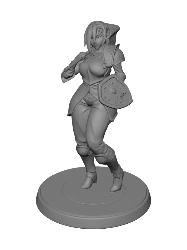 3D model for Umbershield Elven Defender