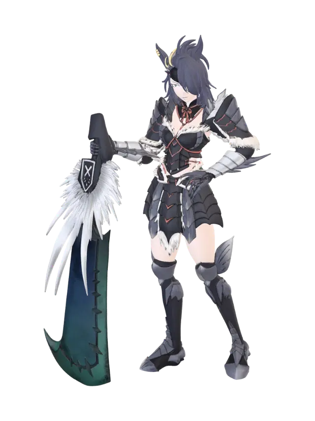 Warrior Uma - Sideview 3D model, vytvořený pomocí AI
