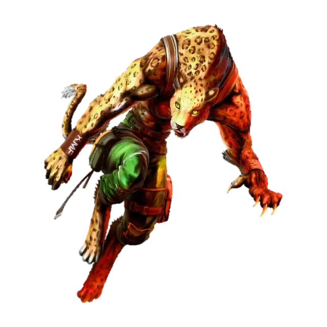 Cheetah Hunter - Fast 3D model, vytvořený pomocí AI