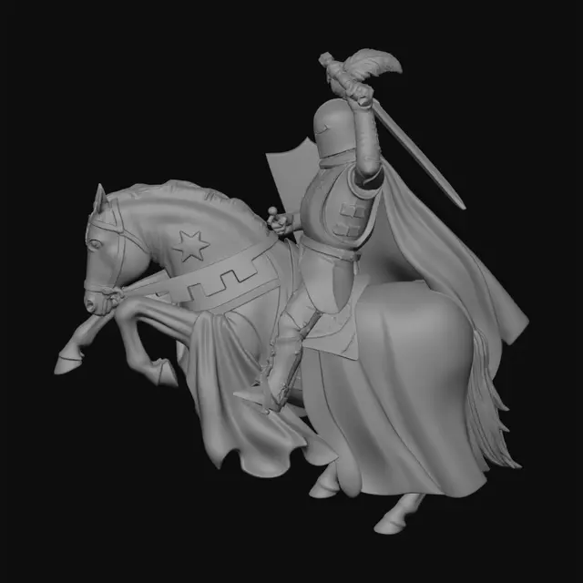 3D model for The White Knight's Charge