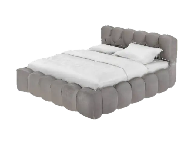 Cozy Cloud Bed 3D model, vytvořený pomocí AI