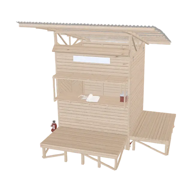 3D model for Timber Pavilion