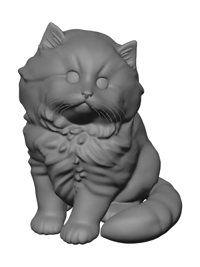 3D model for Blue-Eyed Cloud Kitten