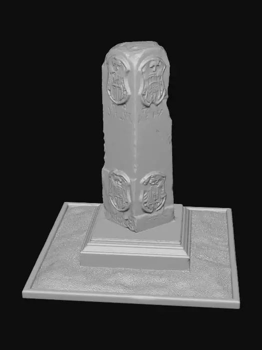 3D model for Heraldic stone obelisk