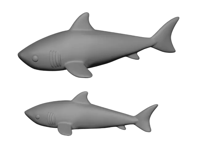 3D model for Easy Print Shark