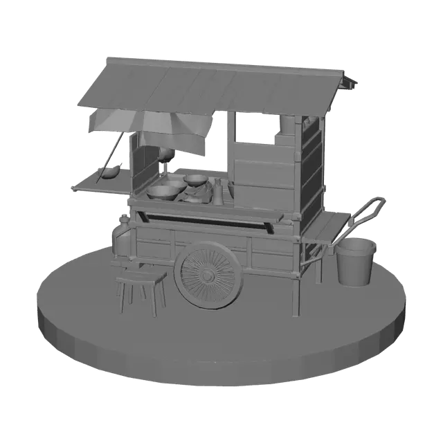 3D model for Stylized Foodstand