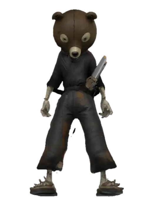 Samurai Bear - Kuma 3D model, vytvořený pomocí AI